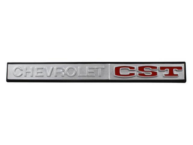 Glove Box Door Emblem, *CHEVROLET CST*, Original Melt-Over Mounting Studs, GM Licensed Reproduction