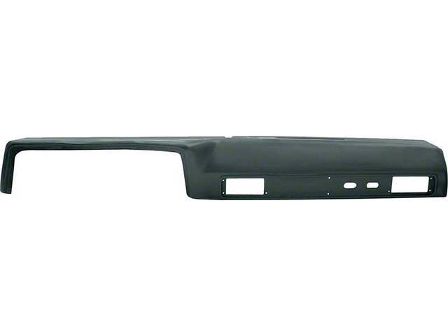 Medium Gray Urethane Dash Pad Assembly, reproduction
