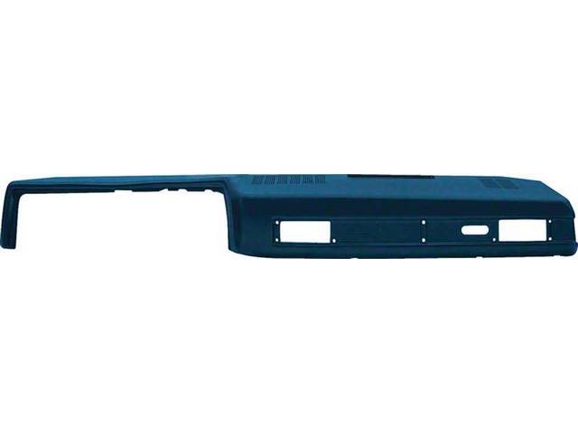 Dark Blue Urethane Dash Pad Assembly, reproduction