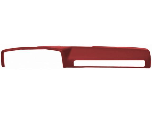 Dash Cover, Full, Molded Plastic, Portola Red, Includes Adhesive