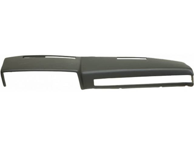 Dash Cap / Cover, Full, Molded Plastic, Black, Incl Adhesive
