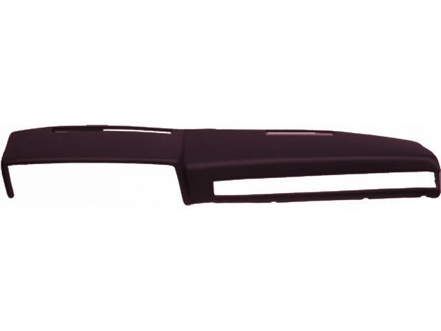 Full Dash Cover, Molded Plastic, Burgundy, Includes Adhesive
