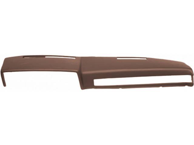 Full Dash Cover, Molded Plastic, Saddle Tan, Includes Adhesive