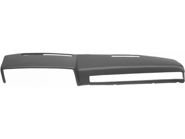 Full Dash Cover, Molded Plastic, Presidio Gray, Includes Adhesive