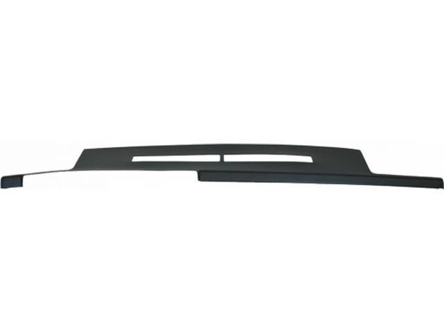 Dash Cap / Cover, Upper, molded plastic, black, incl adhesive and instructions