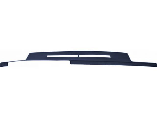 Full Dash Cover, Upper, Molded Plastic, Shadow Blue, Incl Adhesive