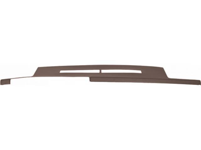 Full Dash Cover, Upper, Molded Plastic, Saddle Tan, Incl Adhesive