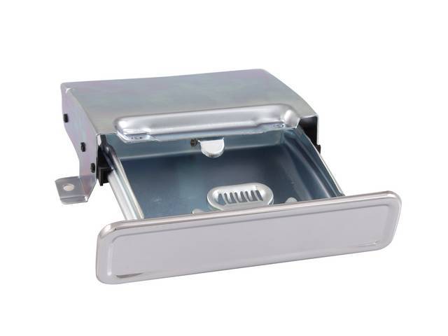 Dash Ash Tray Assembly, Chrome Face, reproduction