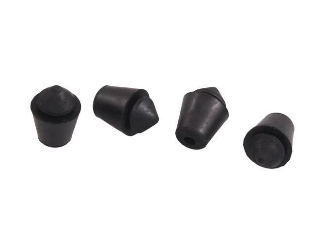 Door Bumper Kit, (4) does both doors, reproduction