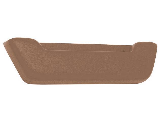 Front Door Arm Rest, Light Saddle, RH or LH, reproduction