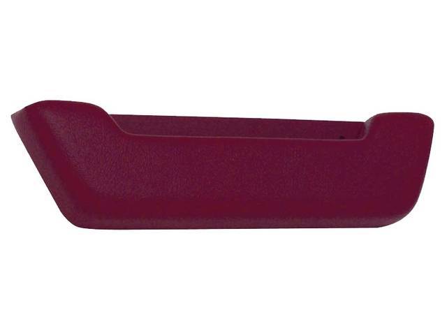 Front Door Arm Rest, Maroon, RH or LH, reproduction