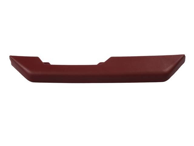 Front Door Arm Rest Maroon, RH, reproduction