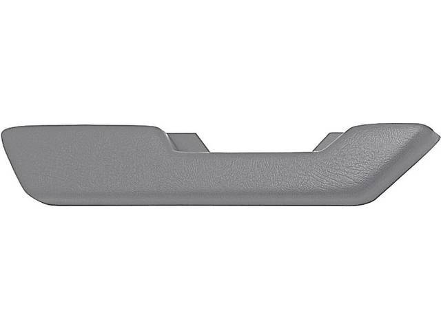 Front Door Arm Rest, Gray, LH, reproduction