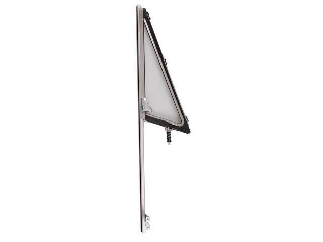 Vent Window Glass Assembly, clear glass, LH, reproduction