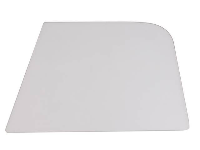 Front Door Window Glass, Clear, RH or LH, reproduction