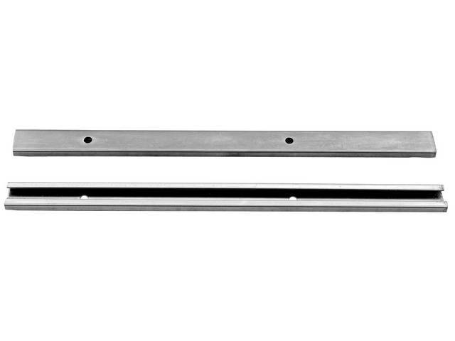 Front Door Upper Guide Rail, Pair, reproduction