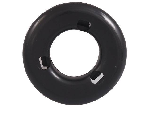 Interior Door Handle / Window Crank Escutcheon, Black, reproduction