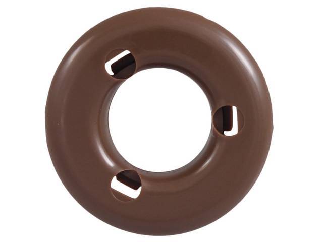ESCUTCHEON, INTERIOR DOOR HANDLE / WINDOW CRACK, SADDLE