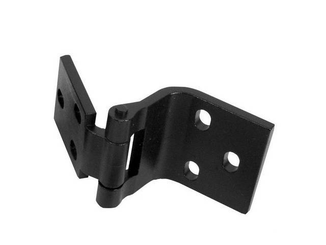 Door Hinge, LH, fits Upper or Lower location, sold each, reproduction