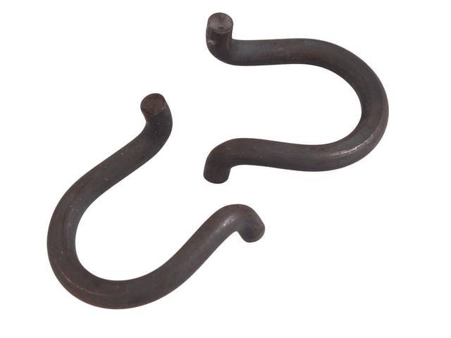 Door Hinge Spring, Upper, tension spring, pair, reproduction