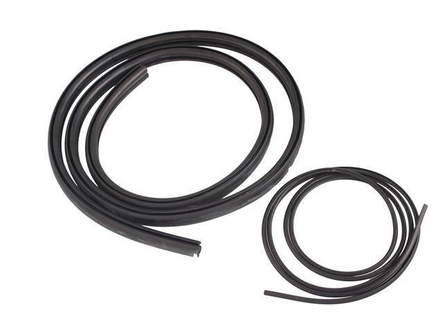 Rear Window Glass Weatherstrip, Std Cab (small flat rear window), reproduction