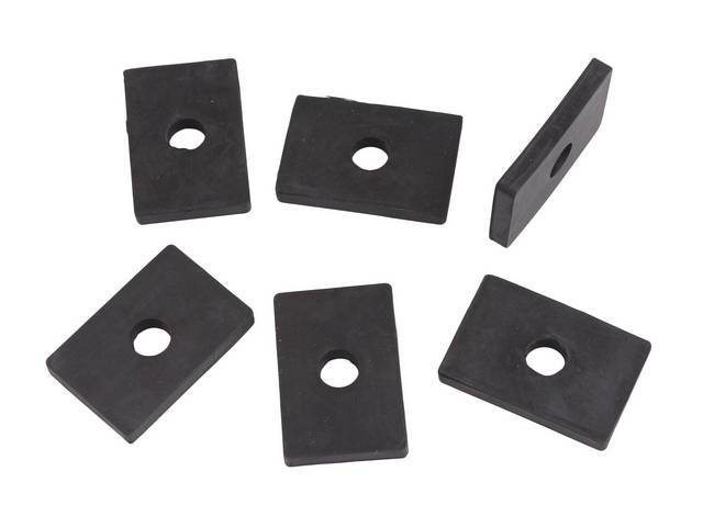 Bed Mounting Pad Set, 6-pc set, reproduction