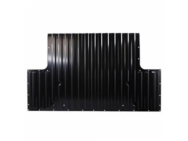 PANEL, Bed Floor, Front Section, 72 inches wide (at front), 50 inches wide (between wheelhouses), extends 42 inches in total length (stops 21 1/2 inches from front edge of wheelhouse cutout), 18 gauge EDP-coated steel, repro** if using with p/n K-16545-