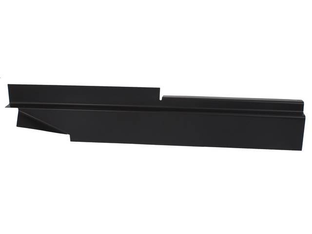 Rocker Panel Backing Plate, RH, 33 1/2 inch lengthX 6 1/2 inch tall, 19 gauge steel, EPD-coated, reproduction