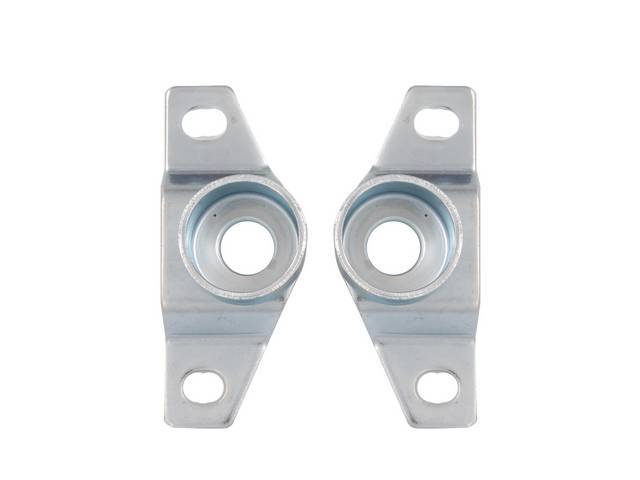 Tail Gate Trunnions, Cadmium Plated, pair, reproduction