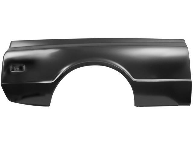 RH / Passenger Side Bedside / Quarter Panel for (68-72 fleetside short bed)