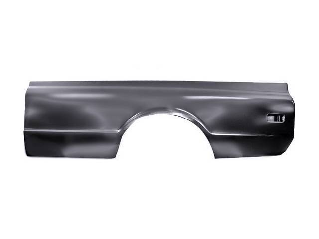 LH / Driver Side Bedside / Quarter Panel with pocket holes for (68-72 fleetside long bed)
