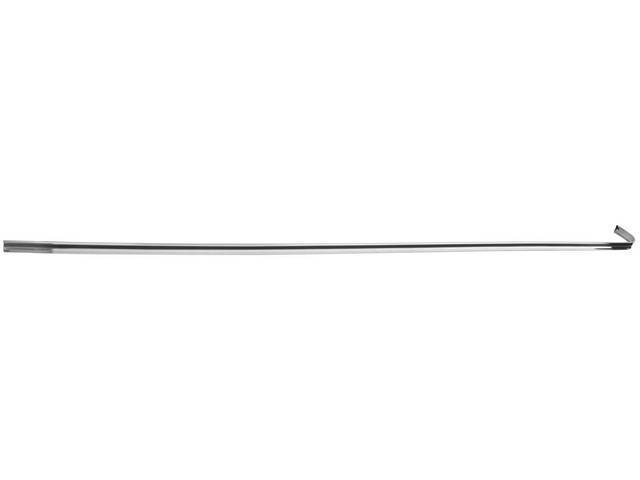 Upper Bed Molding, RH, Shortbed, Includes clips, reproduction