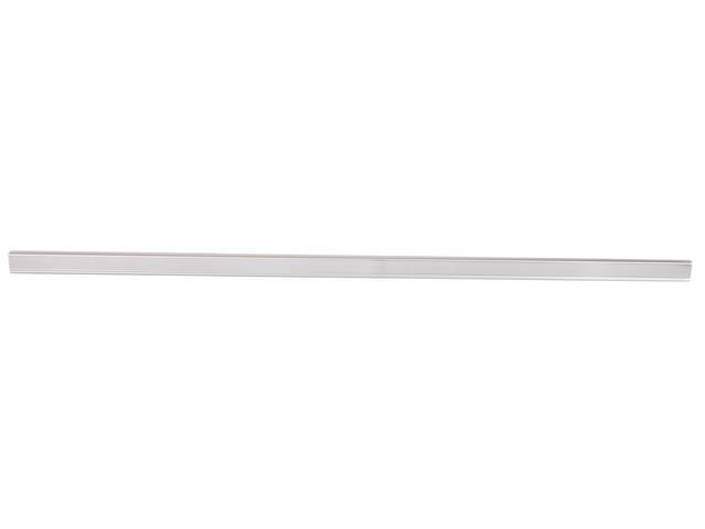 Tailgate Upper Molding, RH, Chrome, Mounts next to the tailgate handle, reproduction