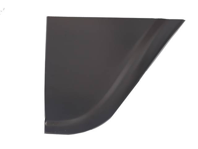REPAIR PANEL, Front Fender, Rear Lower Section, RH, 16 inch length x 15 1/2 inch height, repro