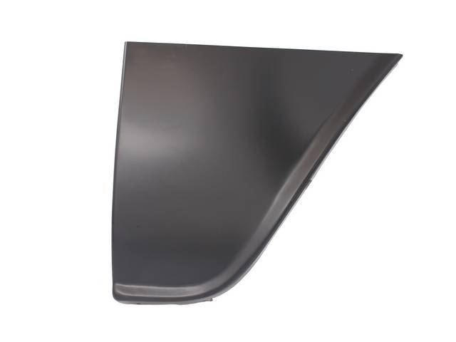 Front Fender Repair Panel, Rear Lower Section, RH, 15 1/2 inch length x 16 1/4 inch height, reproduction