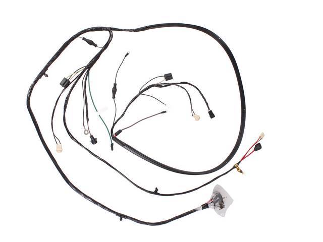 HARNESS, FRONT LIGHT, W/ FACTORY GAUGES, W/ SIDE MARKER LIGHTS, ALTDI, MODIFIED FOR DRIVER SIDE 1983-85 AND EARLIER *SI* SERIES INTERNAL REGULATOR ALTERNATOR