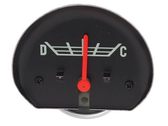 Ammeter / Battery Gauge, Factory Style D-C, reproduction