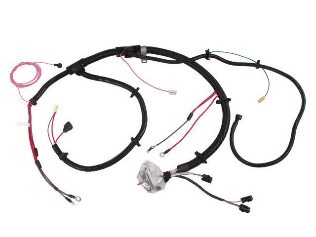 HARNESS, ENGINE, V8, 305, 350, 400, 454 CI, W/ OIL PRESSURE SWITCH DOWN ON THE SIDE OF THE BLOCK
