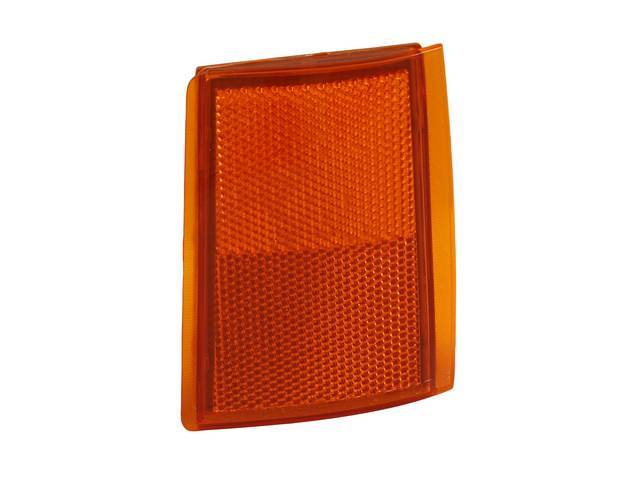 Side Marker Lamp Assembly, Front, Upper Reflector, RH, S.A.E, Amber, reproduction