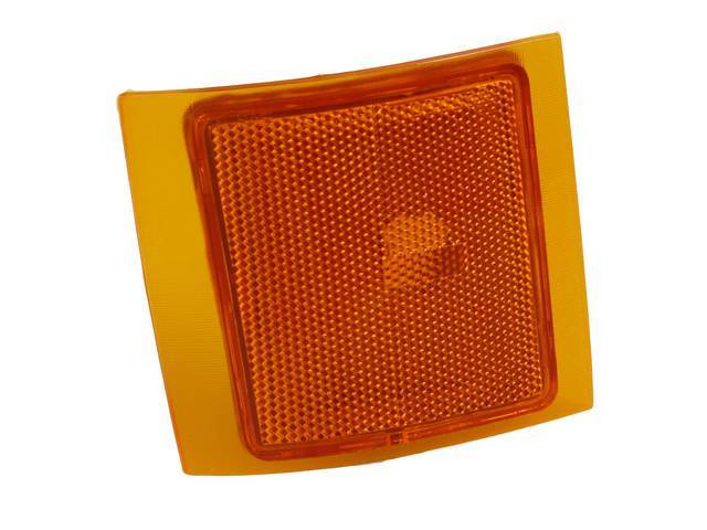 Side Marker Lamp Assembly, Front, Lower, LH, Amber, S.A.E., Composite Type