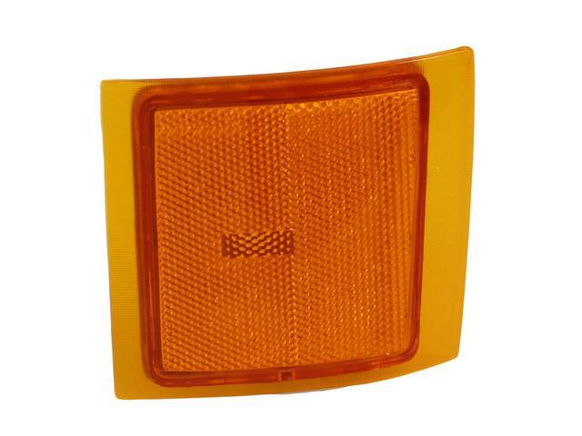 Side Marker Lamp Assembly, Front, Lower, RH, Amber, S.A.E., Composite Type