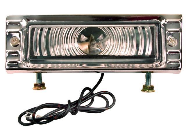 Parking Light Assembly, RH or LH, Clear lens, 6 V, reproduction