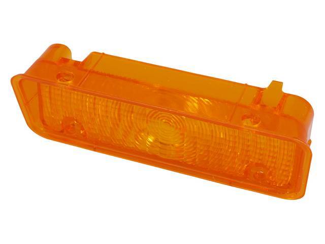 Parking Light Lens, Front, Amber, RH, reproduction