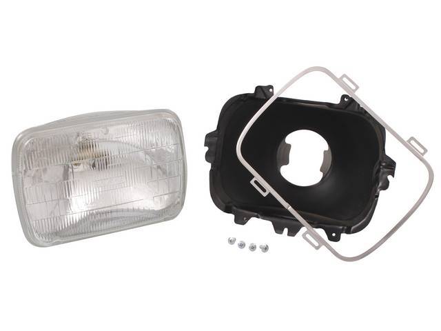 HEAD LIGHT ASSY, Single, Std sealed beam