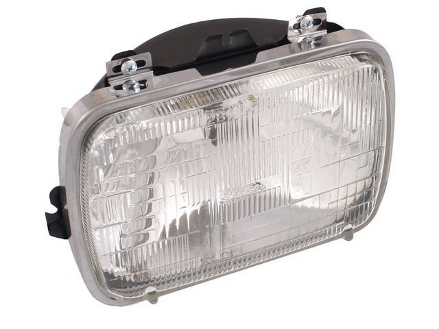 HEAD LIGHT ASSY, Single, halogen sealed beam