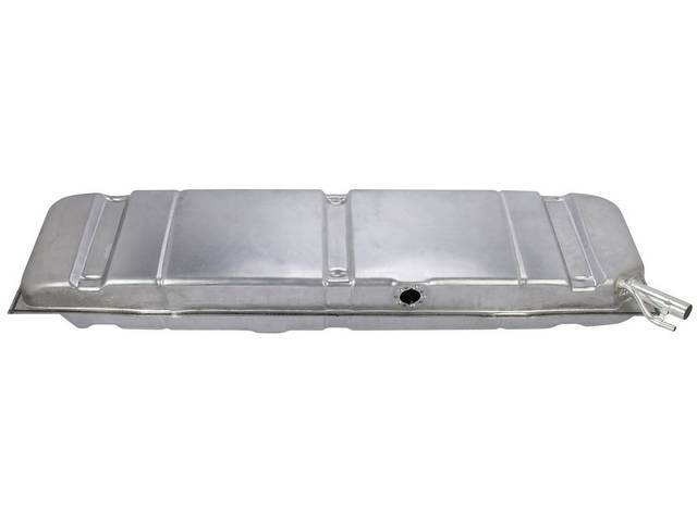 TANK, Fuel, 18 Gallon, 54 Inch X 12 1/2 Inch X 6 1/2 Inch size, Incl gasket and screw kit for sending unit, Excellent Quality Reproduction