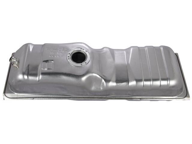 TANK, Fuel, 16 Gallon, 42 7/8 Inch X 14 1/8 Inch X 11 Inch size, Incl small filler pipe (1 1/4 inch i.d.), Excellent Quality Reproduction
