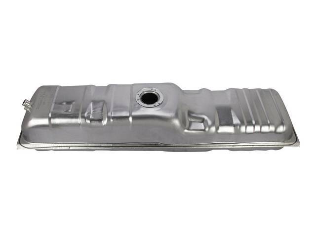 TANK, Fuel, 20 Gallon, 56 Inch X 14 Inch X 11 Inch size, Incl small filler pipe (1 1/4 inch i.d.), Excellent Quality Reproduction