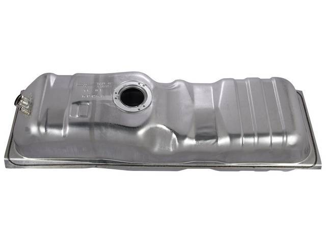 TANK, Fuel, 16 Gallon, 42 7/8 Inch X 14 1/8 Inch X 11 Inch, Incl large filler pipe (1 5/8 inch i.d.), LH or RH, Excellent Quality Reproduction