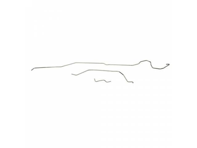 Fuel Tank to Fuel Pump Line, Stainless steel (OE was Carbon), 3-piece design